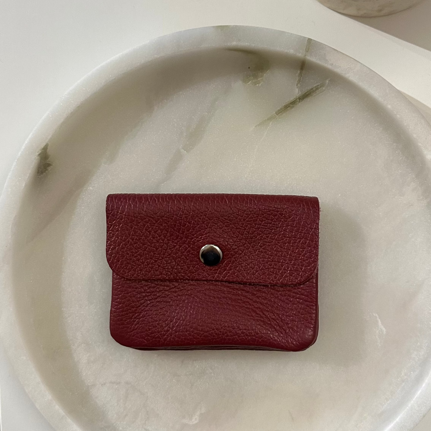 Portemonnee echt leer - Bordeaux