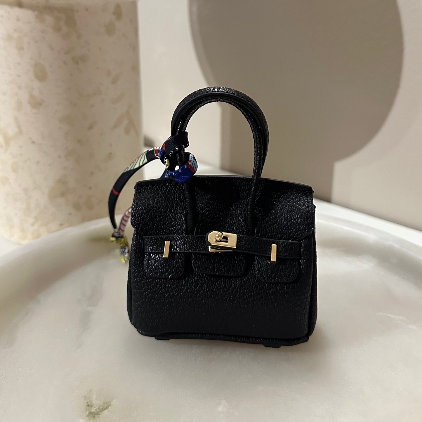 Bag charm - Mini bag zwart