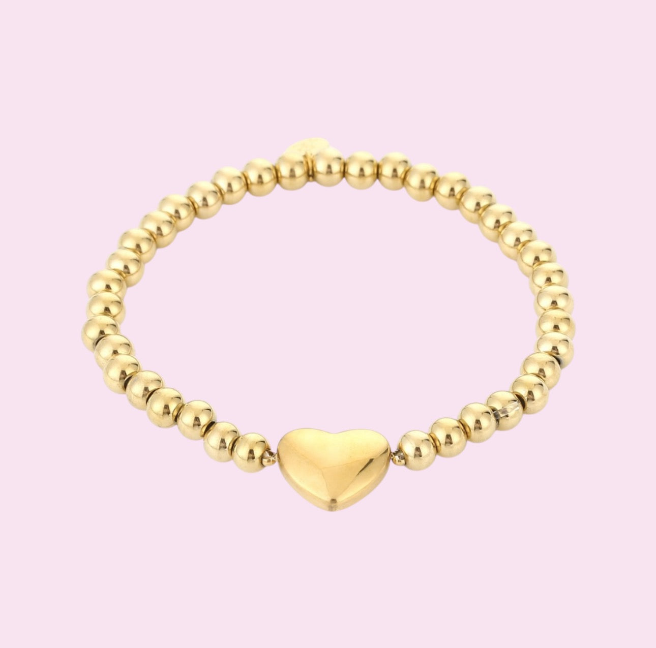 Kralen armband hartjes