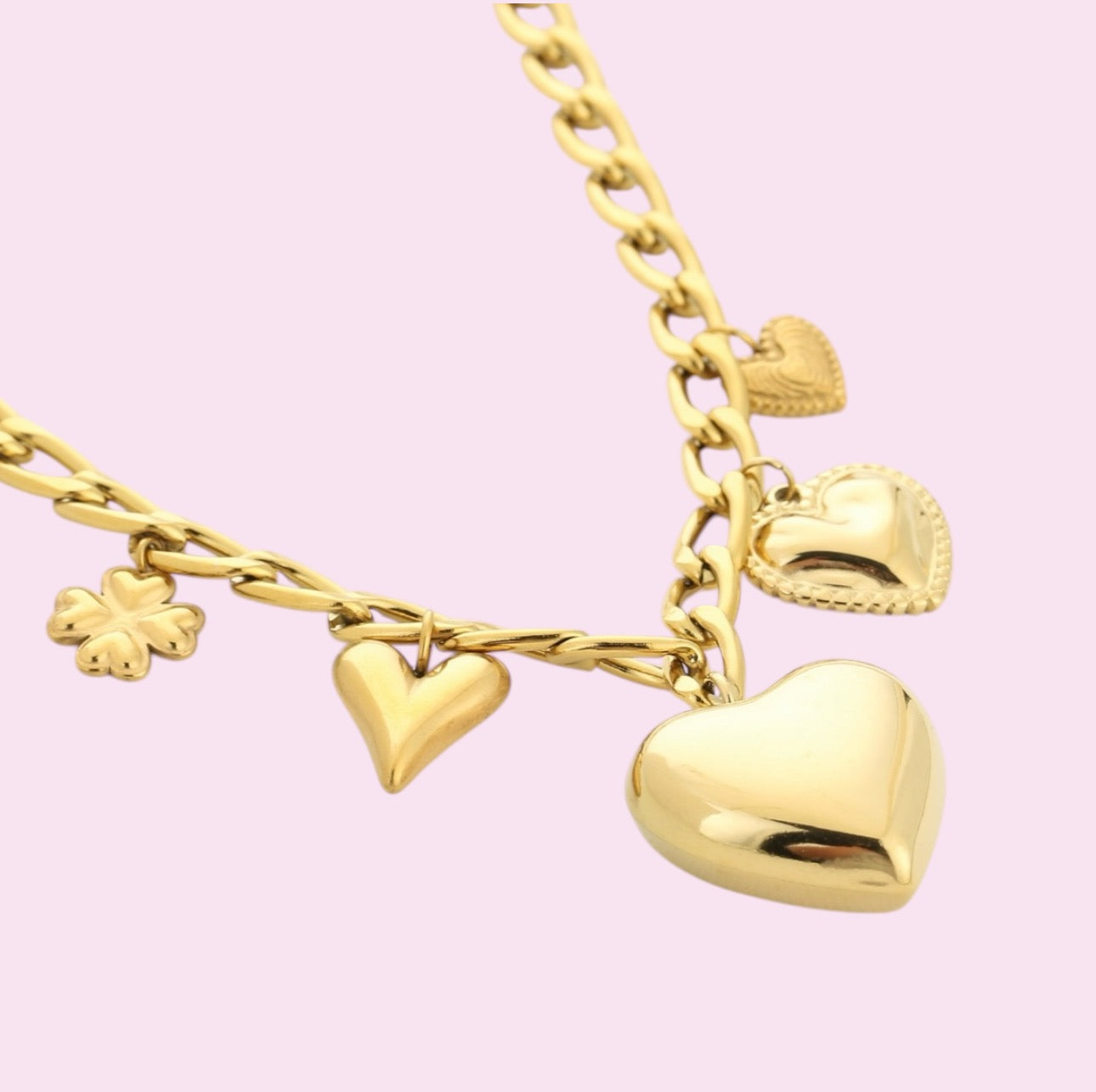 Love bedelketting gold