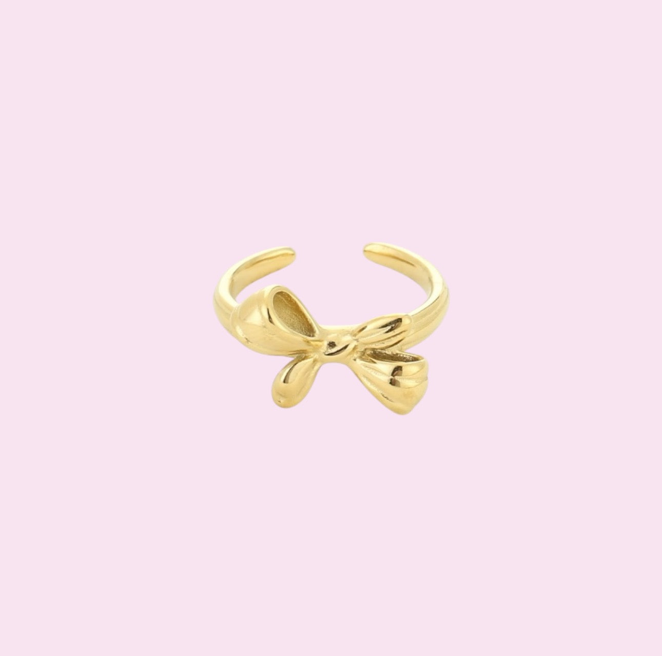 Cute strik ring gold