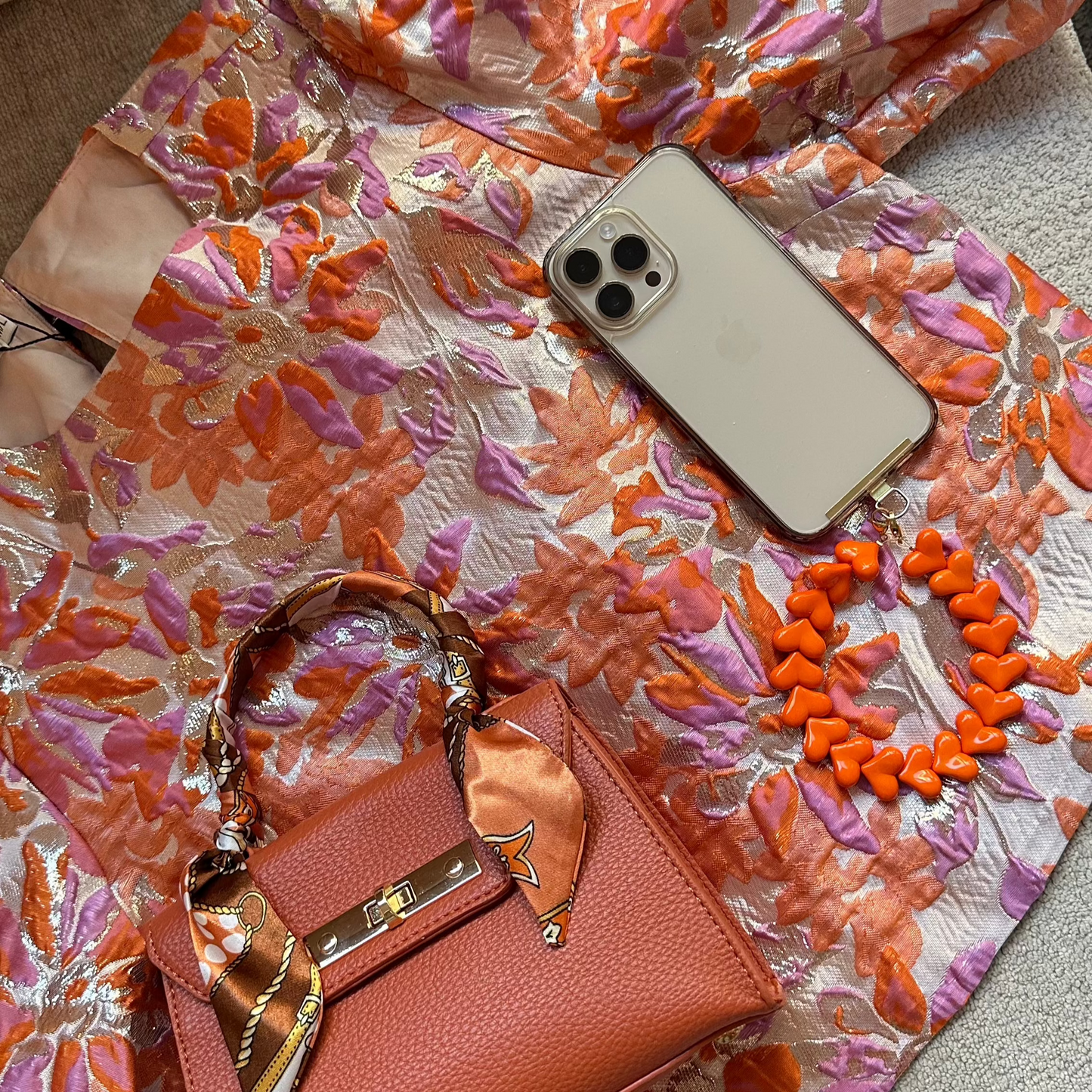 Koningsdag phone cord - Oranje