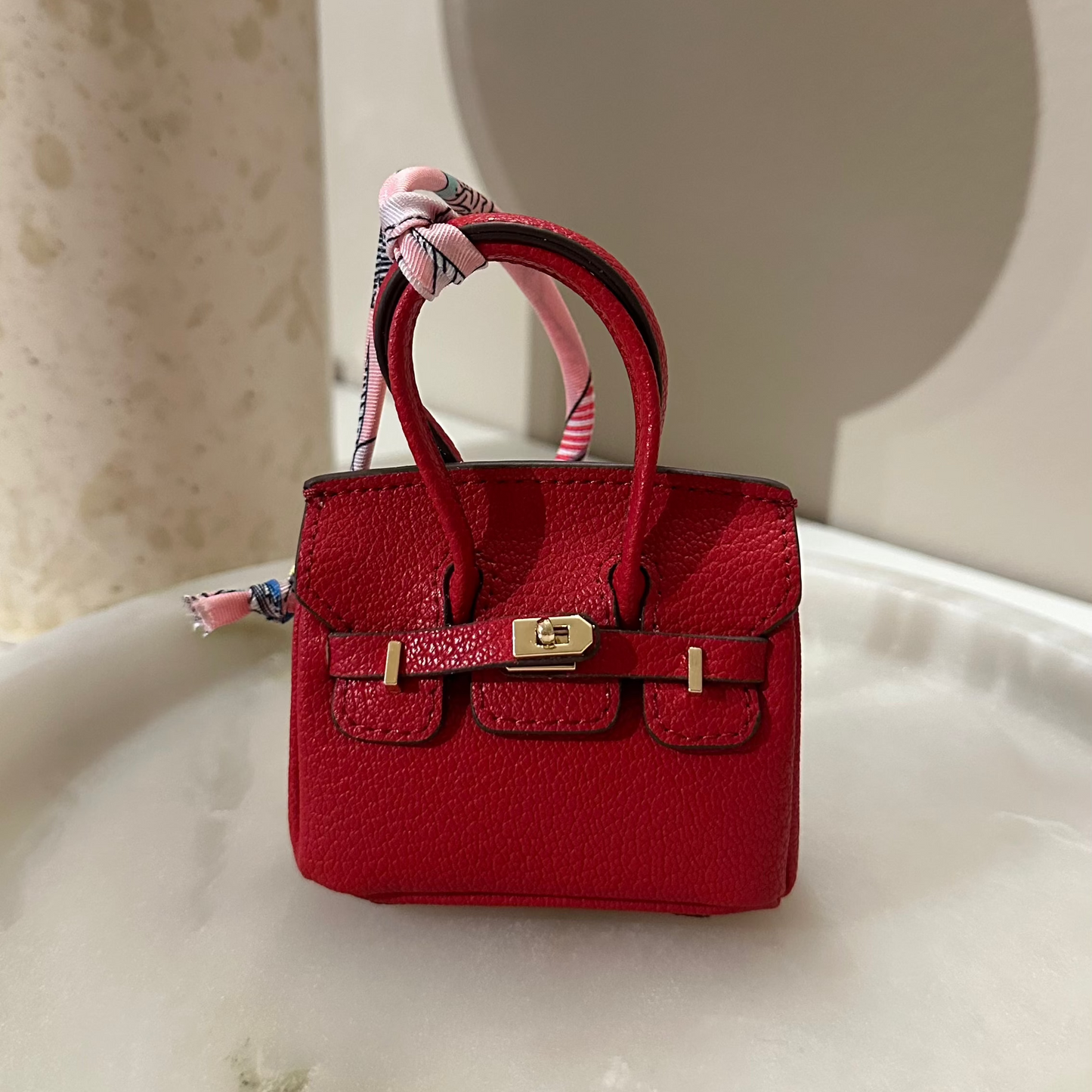 Bag charm - Mini bag red