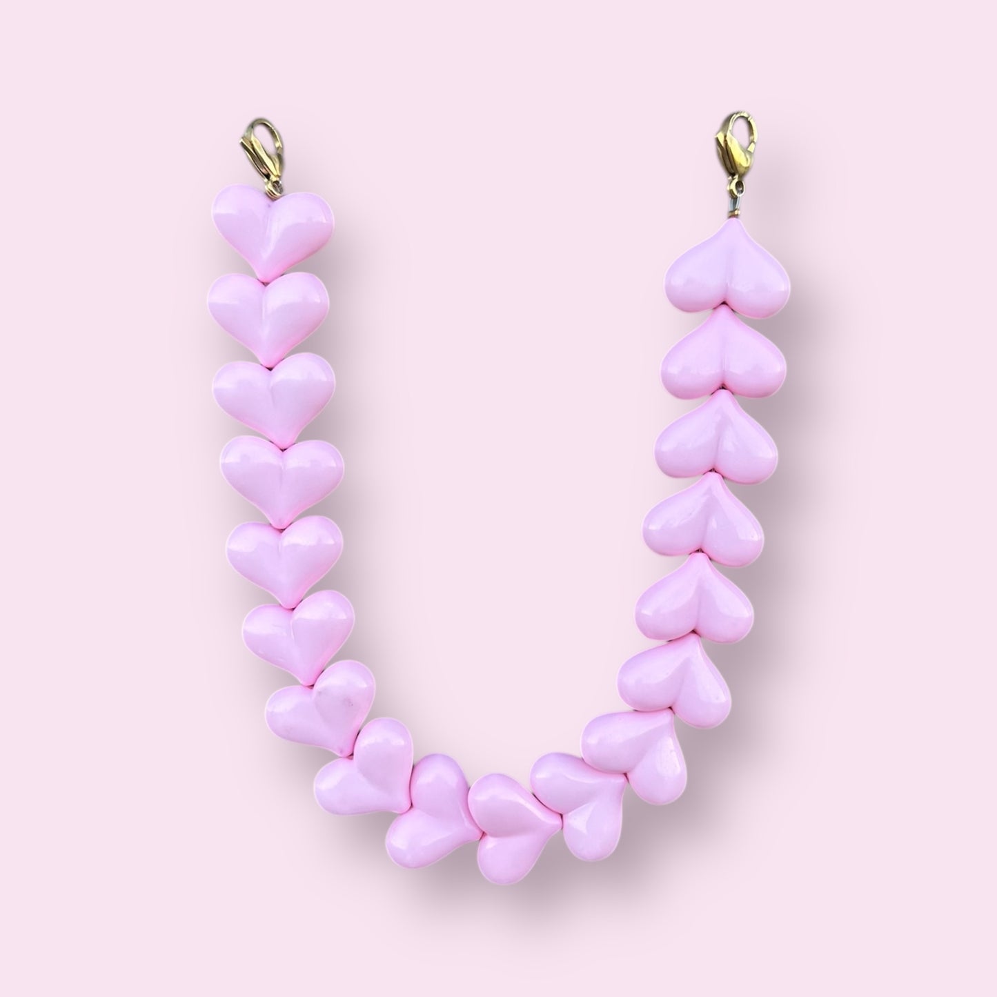 Pink heart phone cord