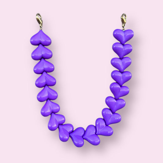 Purple heart phone cord