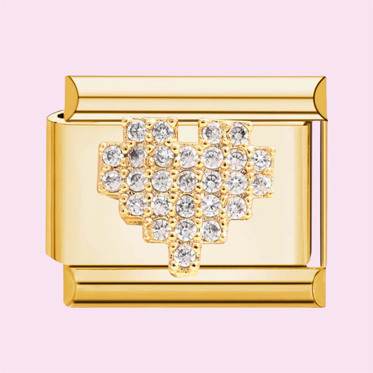 Shimmer Heart Charm N11