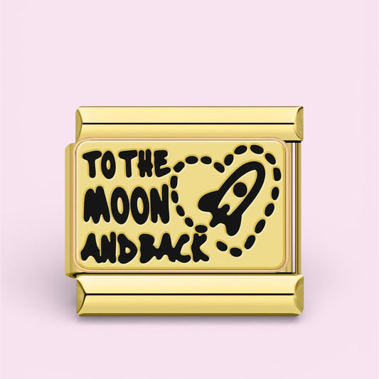 Love to the moon charm
