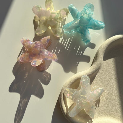 Star pearl clip pink