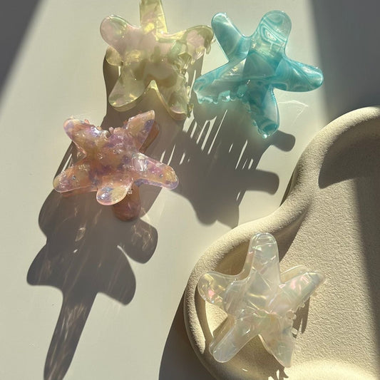 Star pearl clip pink